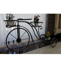Suport pentru flori din fier forjat Bicicleta