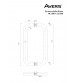 Maner scoaba Avers HC-0901-25/300-INOX-NI