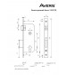 Broasca ingropata AVERS 1323/70-AB bronz antichizat