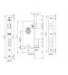 Broasca ingropata de cilindru 85mm 152R35 crom lucios