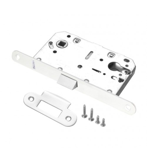Замок врезной RENZ LB 85 PL White белый